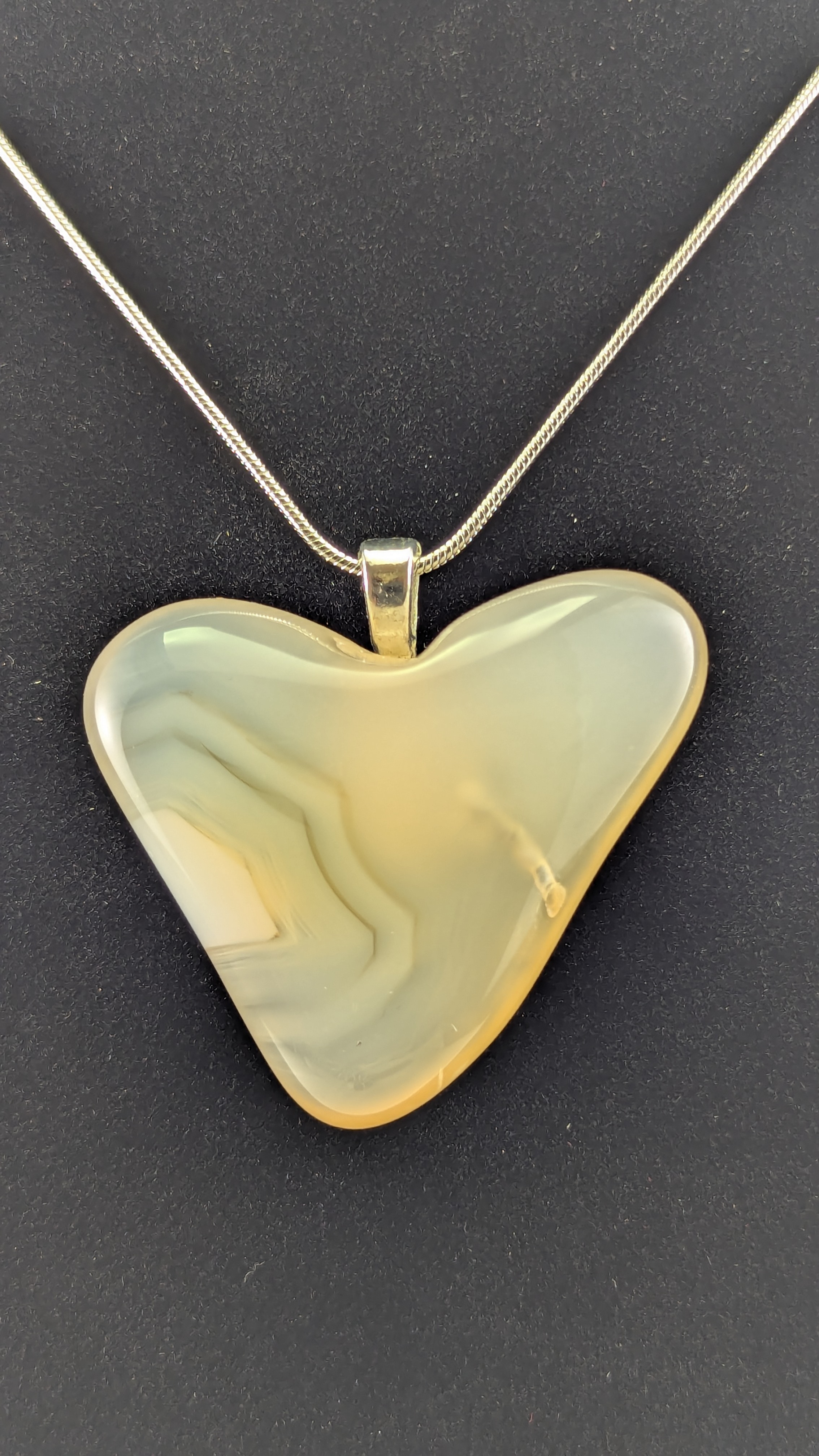 Heart Agate Pendant