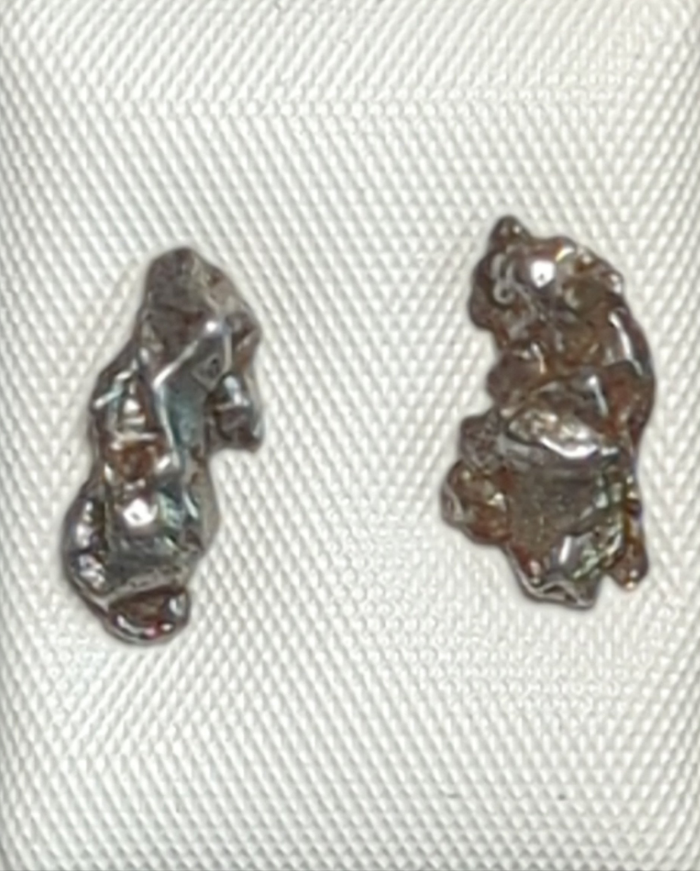ME-40 Authentic Campo del Cielo Meteorite Earrings