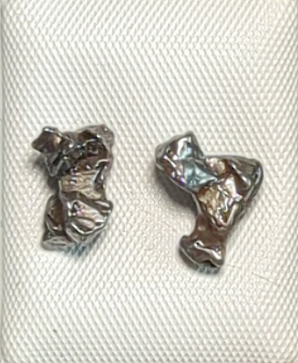 ME-50 Authentic Campo del Cielo Meteorite Earrings