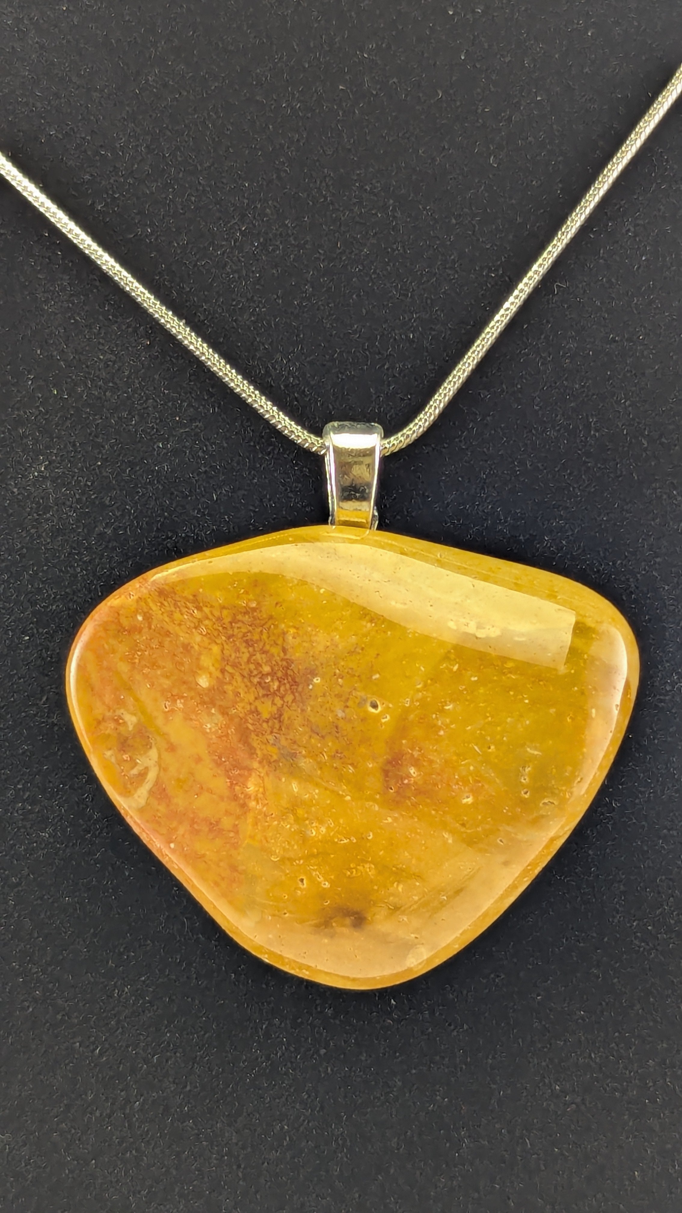 Ruddy Yellow Jasper Pendant