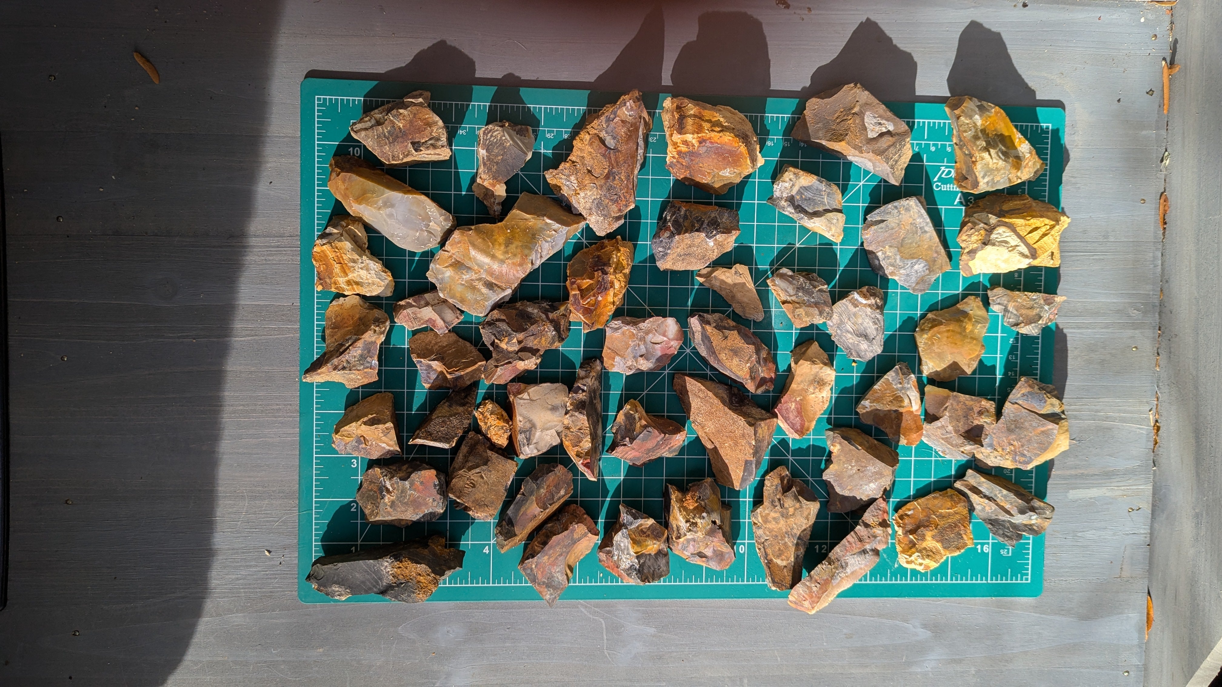 Small Rainbow Flint - Raw Ohio Flint Ridge Flint Pieces