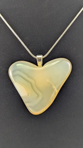 Heart Agate Pendant