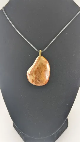 Natural Carnelian Bahia Agate Pendant - Hand-Selected Raw Stone Art