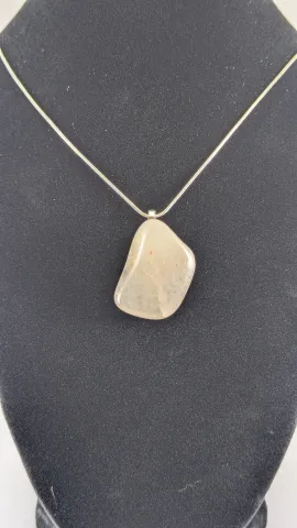 Luminescent Milky Quartz Pendant