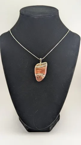 Painted Jasper Pendant