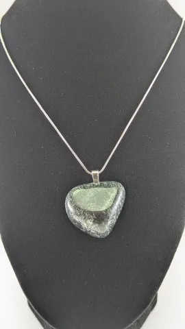 Heart-Shaped Speckled Granite Pendant